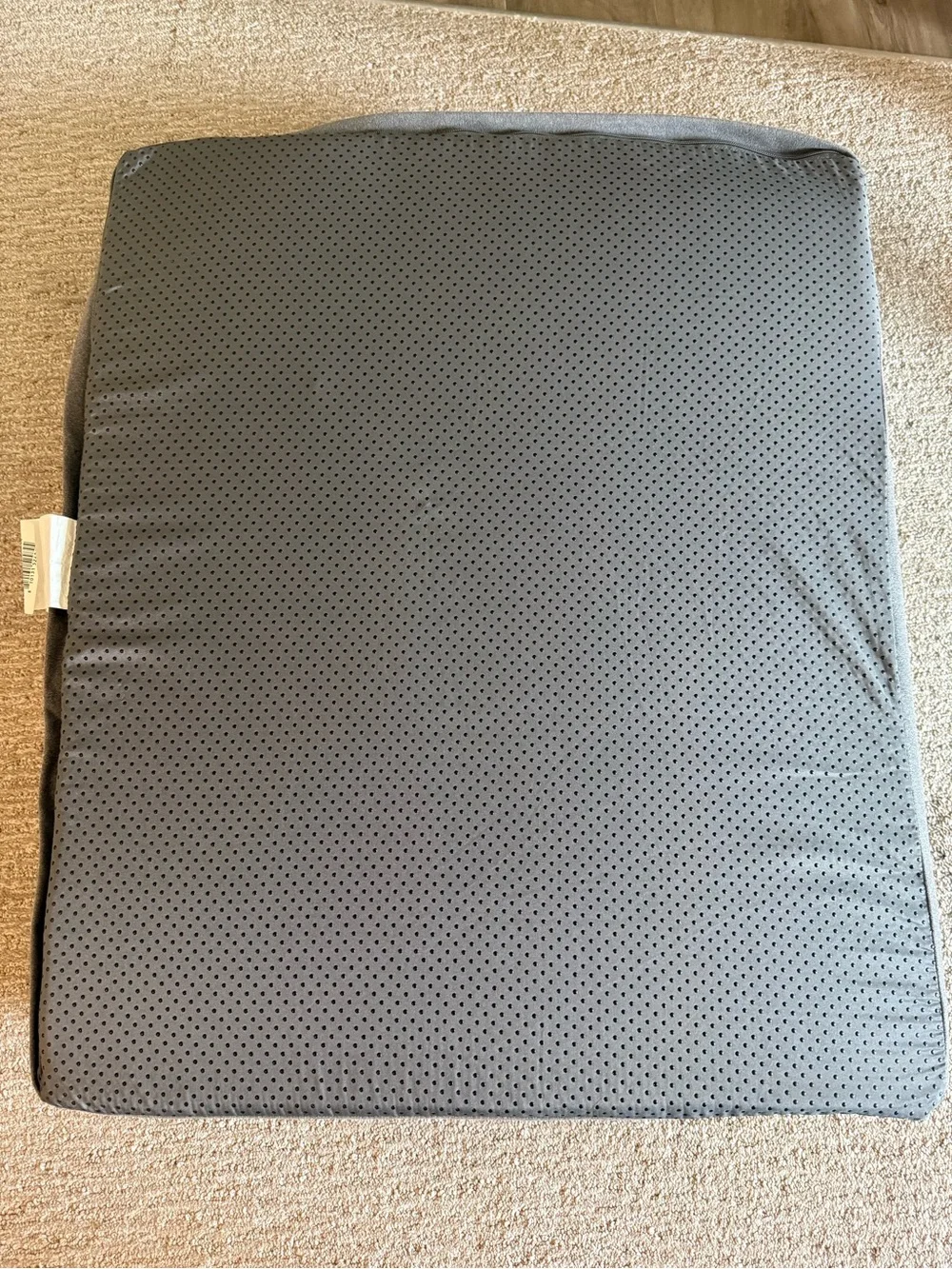 Orthopedic Bolster Dog Pet Bed Gray Plush Sherpa Washable Pet Bed Medium New
